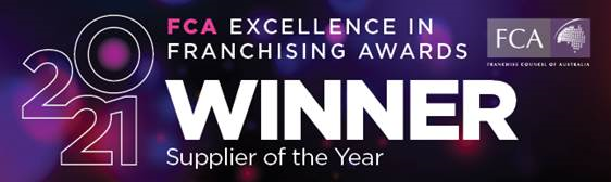 Franchise Council of Australia Excellence in Franchising Awards Winner Supplier of the Year