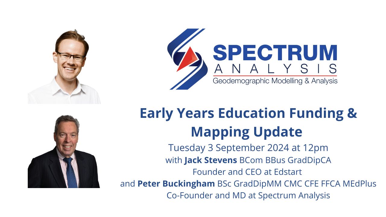 Early Years Education Funding and Mapping Online Update with Jack Stevens and Peter Buckingham