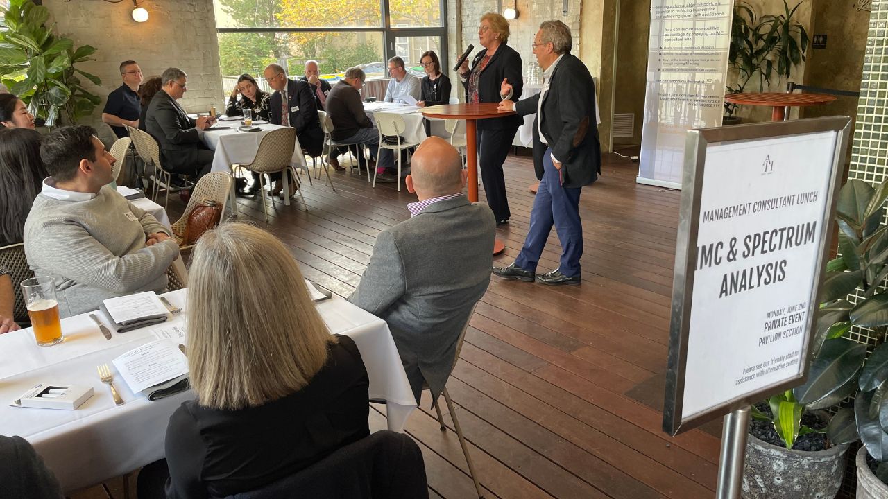 Spectrum Analysis and Institute of Management Consultants Lunch Auburn Hotel Hawthorn East 2 June 2025
