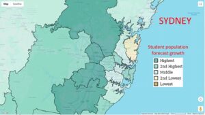Australian Bureau of Statistics Population Forecasts Growth Areas across Sydney By Peter Buckingham at Spectrum Analysis Australia