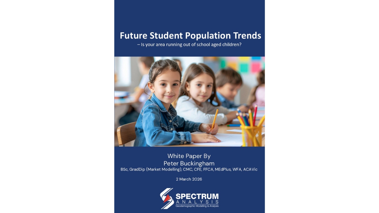 Spectrum Analysis White Paper Future Student Population Trends By Peter Buckingham