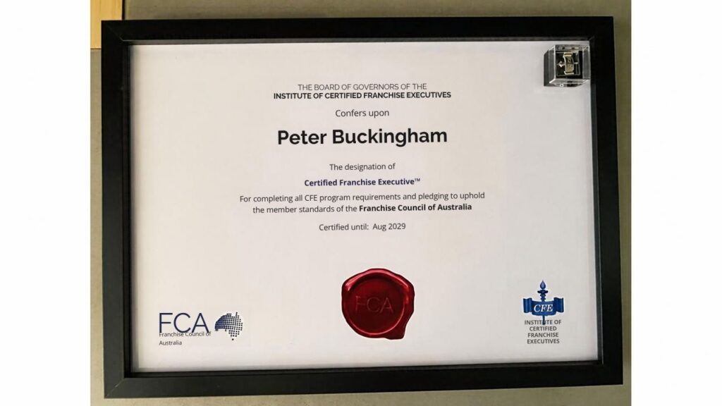 NFC26 Evolve National Franchise Convention Canberra Certified Franchise Executive™ Peter Buckingham